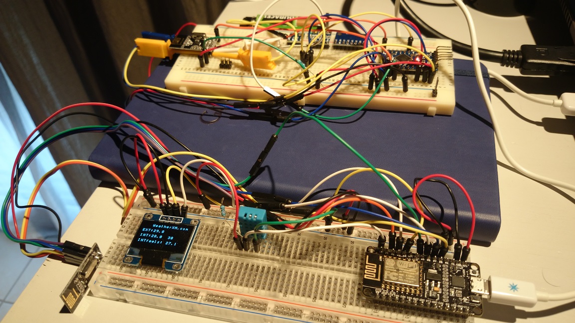 ESP8266 Adds WiFi To A 433 MHz Weather Station