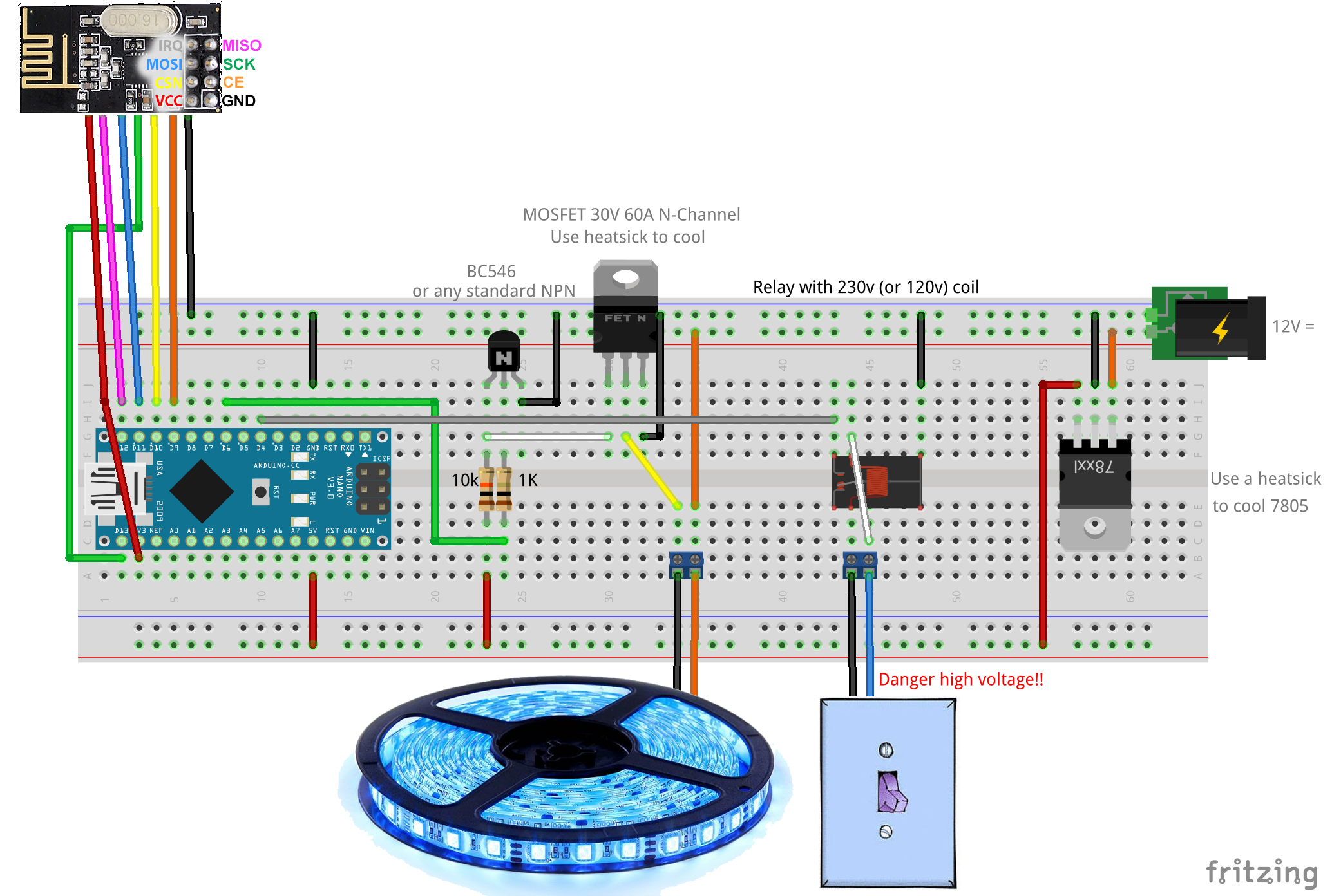 Single button operated Led Dimmer MySensors Forum